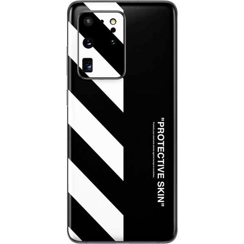 Black and White Stripes Galaxy S20 Ultra 5G Skin